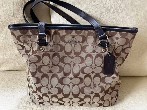 Coach Signature Monogram Tote Bag